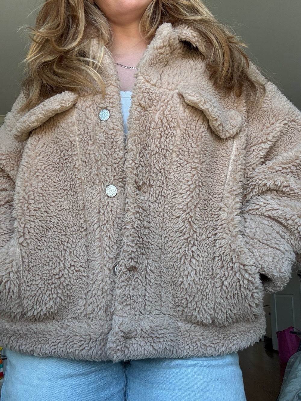 Oversized Teddy Sherpa Jacket